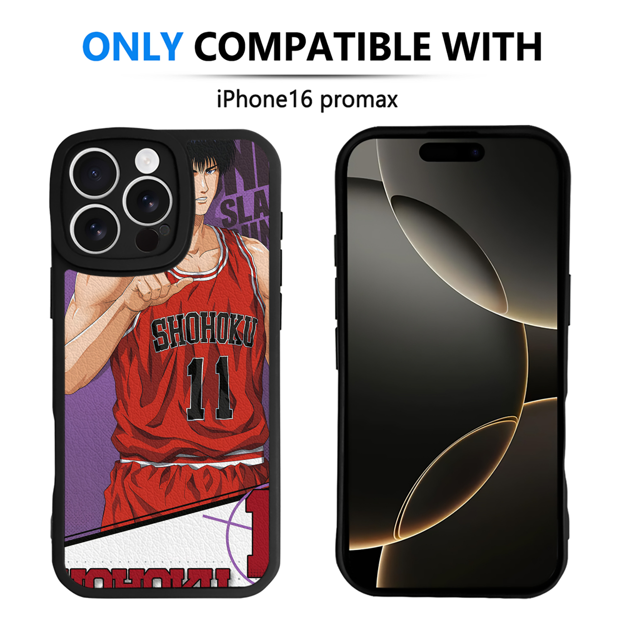 （画像用） SLAM DUNK／スラムダンク 【iPhone 16シリーズ対応】シリコンスマホケース（レザー調） 材質：シリコン